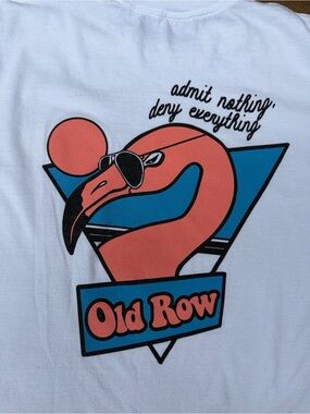 Comfort Colors Old Row White Classic Crewneck Tee Medium